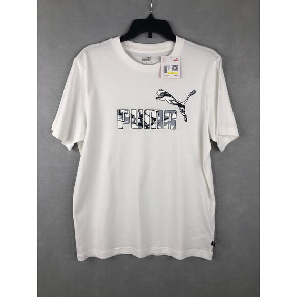 Puma Men’s Size XL Summer Splash Graphic Tee White NEW - Picture 1 of 7